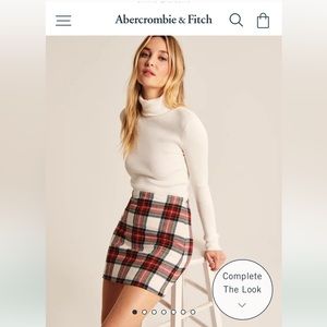 Abercrombie & Fitch plaid skirt